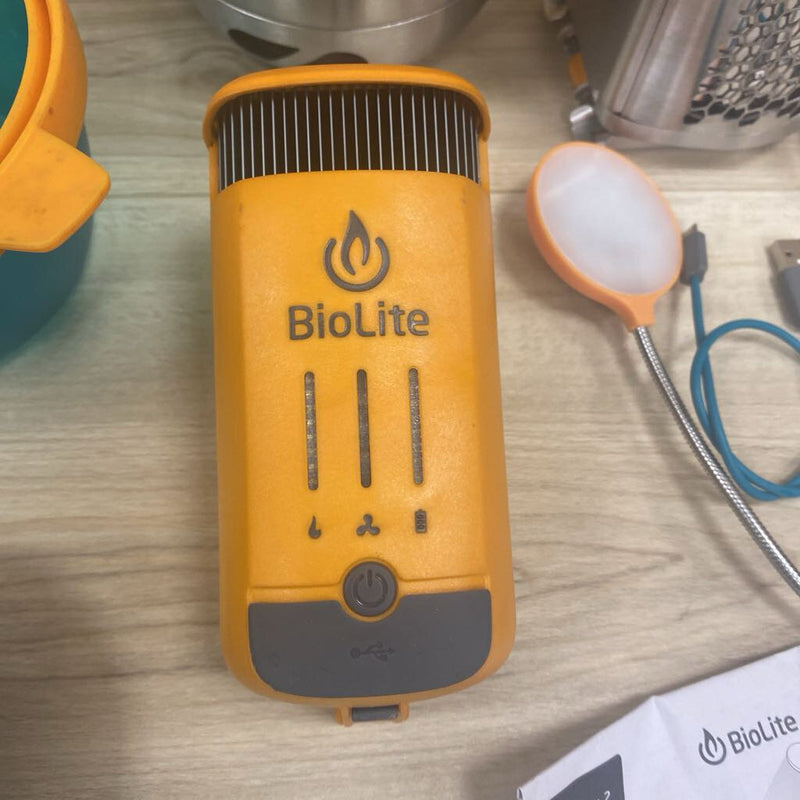 BioLite- CampStove Electricity Generating Wood Camp Stove- MSRP $199: silver, teal, orange-unisex-