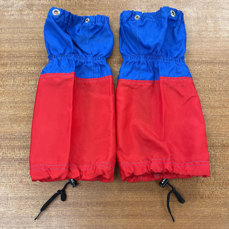 MEC - Vintage Gaiters - MSRP $90: Red/Blue-unisex-