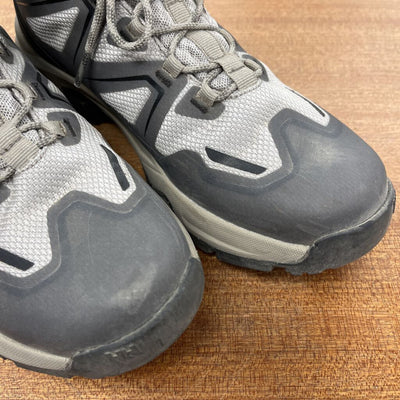Helly Hansen - Women's Cascade Waterproof Mid Cut Hiking Boots - MSRP $190: Grey/Beige/Yellow-women-W7.5