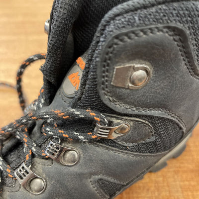 Outdoor Sports - Kids' Mid Hiking Boots: Black/Orange-children-5.5