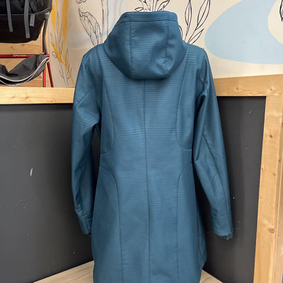 Cloudveil - Women's Fleece-Lined Long Softshell Hooded Jacket - MSRP comp $170: Green -women-LG
