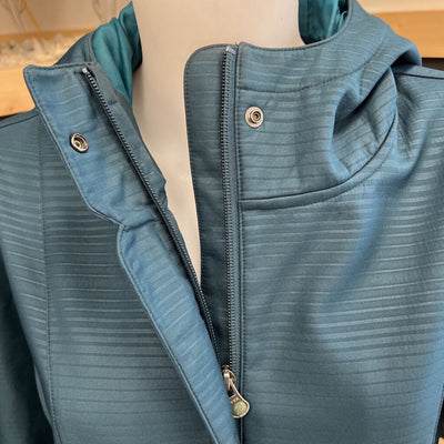 Cloudveil - Women's Fleece-Lined Long Softshell Hooded Jacket - MSRP comp $170: Green -women-LG