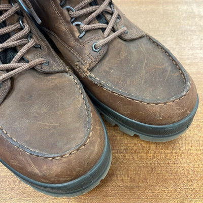 Ecco - Men's Track 25 GTX Mid Boots - MSRP $350: Brown/Black-men-M11-11.5