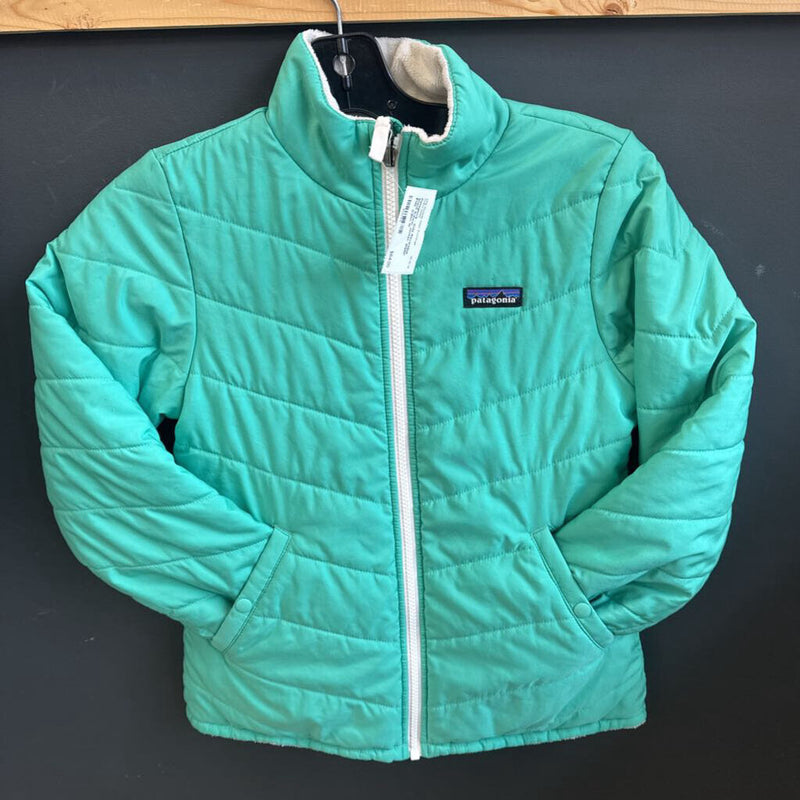 Patagonia - Kids Reversible Snow Flower Jacket- MSRP $130 : green-children-10