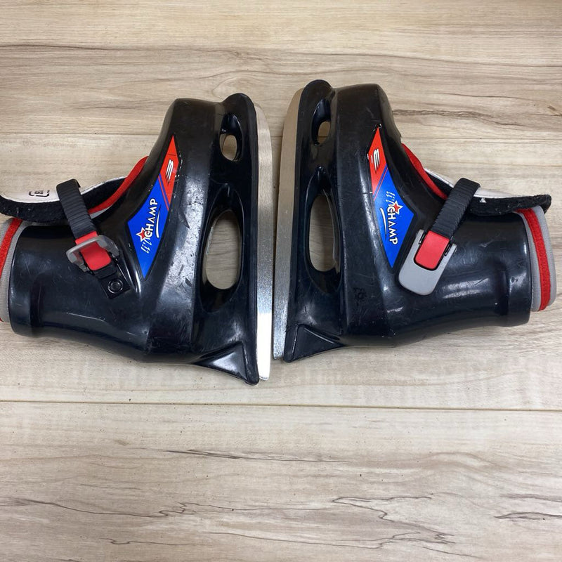 Bauer- Little Champ Ice Skates- MSRP $50: black-children-12-13T