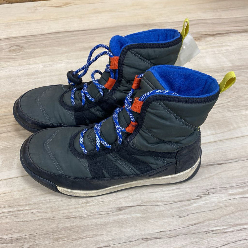 Sorel - Kids Whitney Winter Boots - MSRP $100: black, blue-children-3