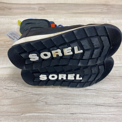 Sorel - Kids Whitney Winter Boots - MSRP $100: black, blue-children-3