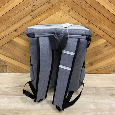 Everlasting Comfort - Insulated Cooler Backpack - MSRP $40: Grey/Black/Blue--34L