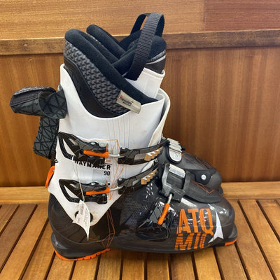 Atomic - Waymaker 90 Men's Downhill Ski Boots - MSRP $450: Black/White/Orange-men-28/28.5