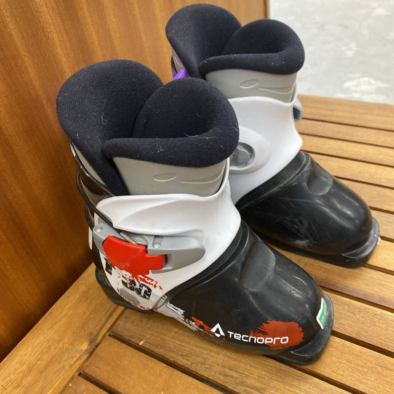 TechnoPro - Kids T30 Ski Boot : Black/White/Red -children-17.5