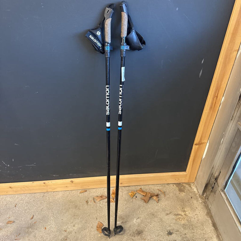 Salomon- Vario Jr Cross Country Ski Pole - MSRP $99: Black Blue --110-130cm