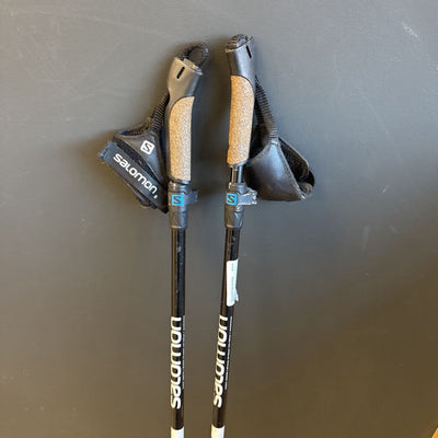 Salomon- Vario Jr Cross Country Ski Pole - MSRP $99: Black Blue --110-130cm