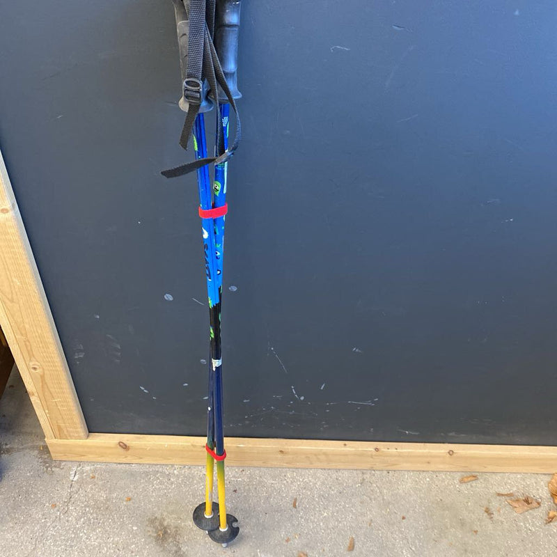 Scott - Kids Downhill Aluminum Ski Poles: Blue Green --150