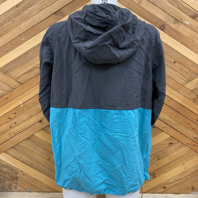 L.L Bean - Women's Mountain Classic Anorak- MSRP $95: Grey/Blue-women-SM