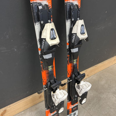 Tecnopro - Pulse Team 66 Downhill Skis - TC45 Bindings: Black/Orange/White--90cm