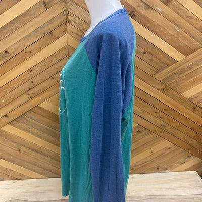 The North Face - Women's Longsleeve - MSRP $55: Green/Blue/White-women-XL