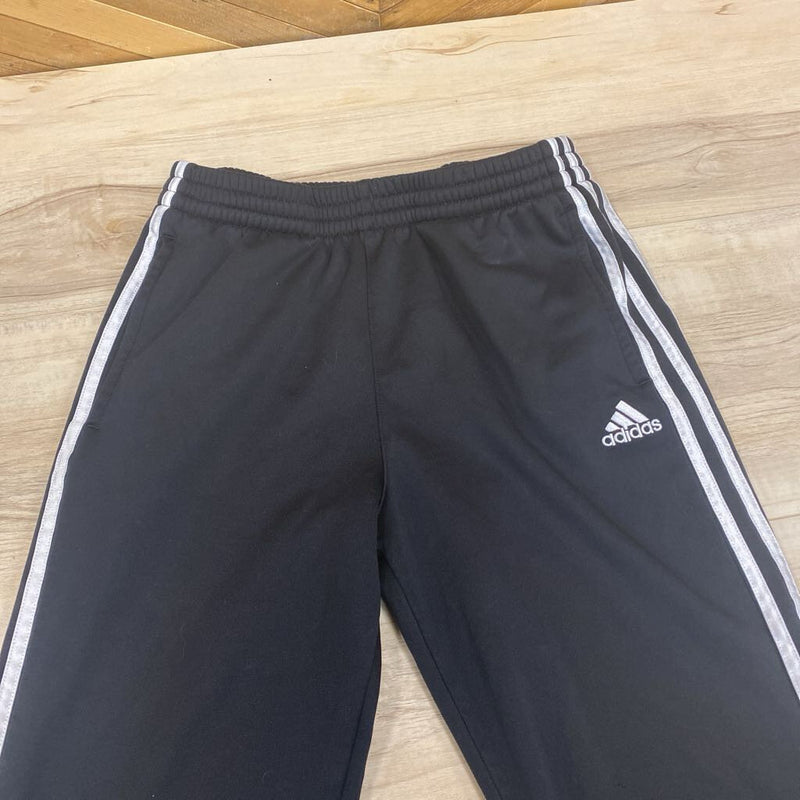 Adidas - Track Pants : Black/White-children-18/20Y