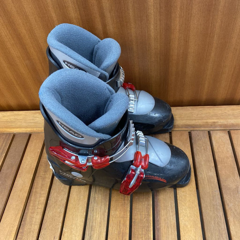 Head - Carve x2 Kids Downhill Ski boot: Black Red -children-22-22.5