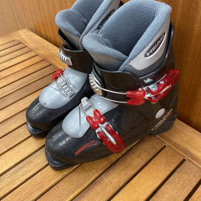 Head - Carve x2 Kids Downhill Ski boot: Black Red -children-22-22.5