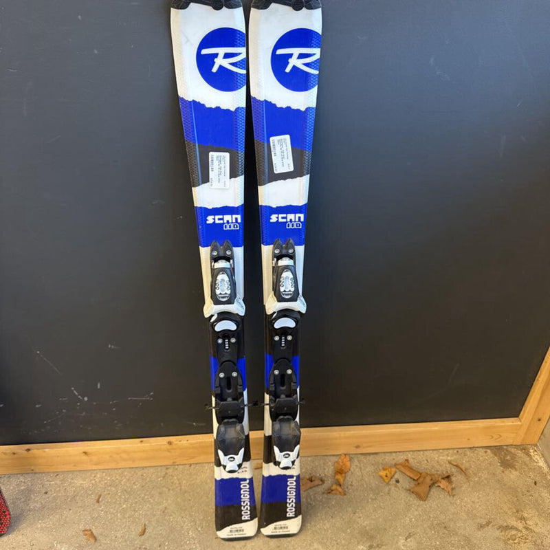Rossignol - Kids Scan Downhill Ski 110 cm: Blue White-children-110cm