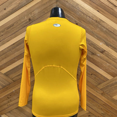 Under Armour - Men's Compression Longsleeve : Yellow-men-LG