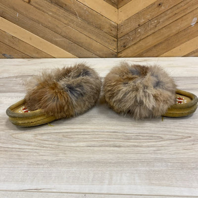 Laurentian Chief - Children's Moccasin Slippers - MSRP $71: Yellow-children-