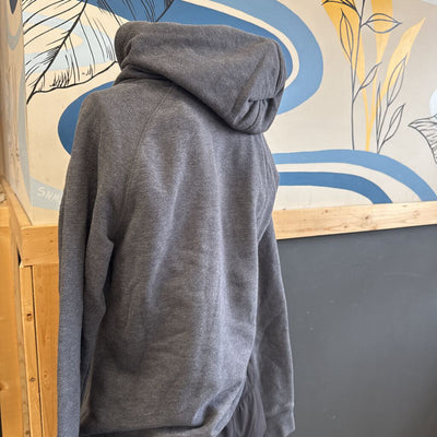The North Face - Women's Hoodie Sweater - MSRP $85: Grey/White/Red-women-MD