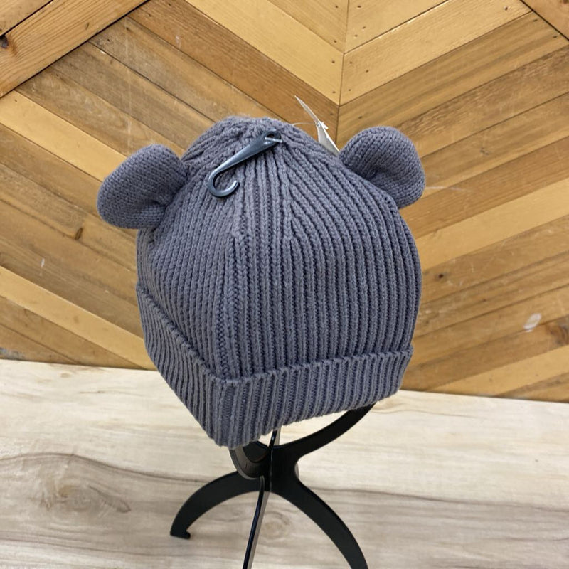 H&M- Knit Baby Beanie with Ears: grey-infant-medium