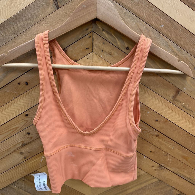 Lululemon - High Neck Bra - MSRP $: Orange-women-