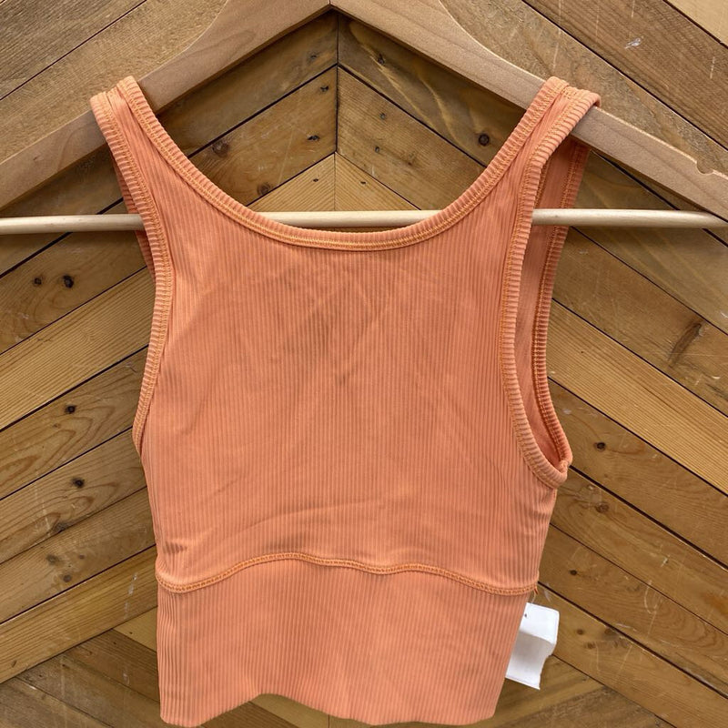Lululemon - High Neck Bra - MSRP $: Orange-women-