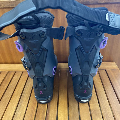 K2 - Women's Anthem 85 MV Downhill Ski Boots - MSRP $500: Black/Grey/Purple-women-25.5