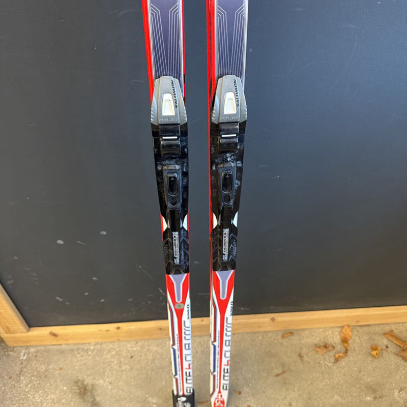 Salomon -Elite 6 Classic XC Skis with SNS Pilot bindings. MSRP $270: whit black red --198cm