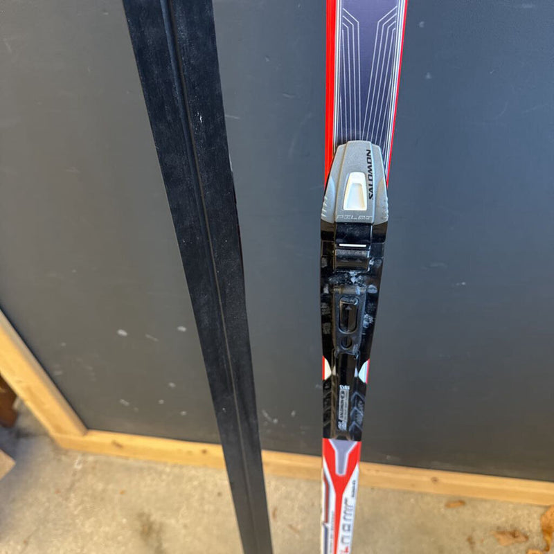 Salomon -Elite 6 Classic XC Skis with SNS Pilot bindings. MSRP $270: whit black red --198cm
