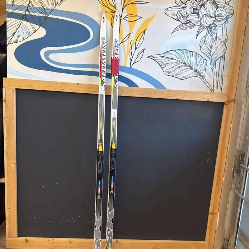 Salomon- Active 7 Skate Ski SNS Pilot - MSRP compared $360 : White Blaack Yellow --181cm