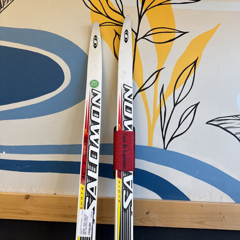 Salomon- Active 7 Skate Ski SNS Pilot - MSRP compared $360 : White Blaack Yellow --181cm