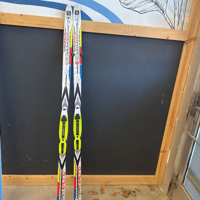 Salomon - Kids Team Racing Grip Waxless XC Skis - NNN Bindings: yellow black --141cm