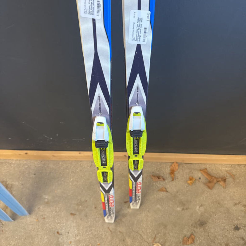 Salomon - Kids Team Racing Grip Waxless XC Skis - NNN Bindings: yellow black --141cm