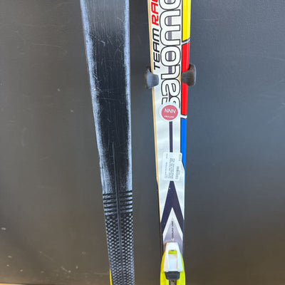 Salomon - Kids Team Racing Grip Waxless XC Skis - NNN Bindings: yellow black --141cm