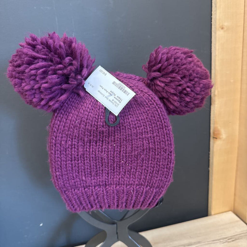 Ripzone - Kids Pom Pom Toque : Purple-children-