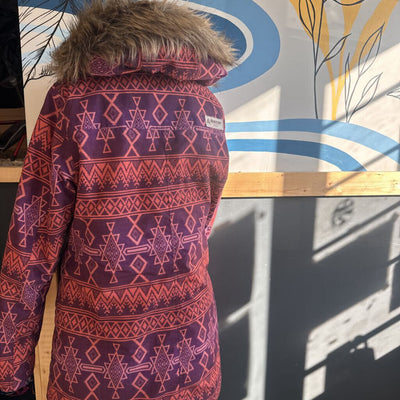 Burton - Women's WB Hazel Winter Jacket - MSRP $300: Purple/Orange-women-SM