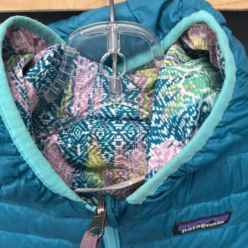 Patagonia - Baby Down Reversible Jacket - MSRP $169: Blue/Multi-children-3/4