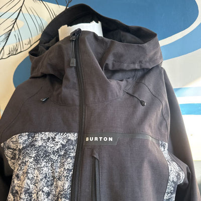 Burton - Women's Shell with Snow Skirt Jacket - MSRP $350: Black/White-women-MD