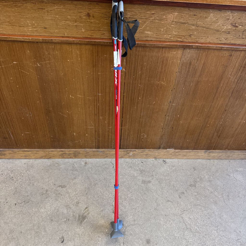 Swix - Jr cross Aluminum XC Ski Poles - MSRP $40: red --105cm