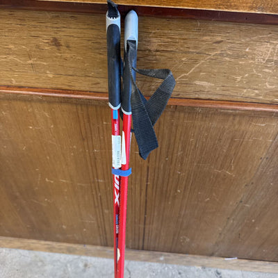 Swix - Jr cross Aluminum XC Ski Poles - MSRP $40: red --105cm