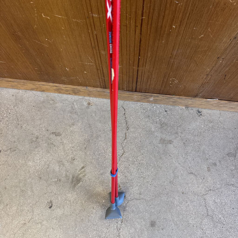 Swix - Jr cross Aluminum XC Ski Poles - MSRP $40: red --105cm