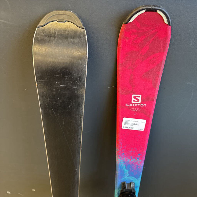 Salomon- The Lux Jr Downhill Skis- MSRP $300: blue, pink-children-120cm