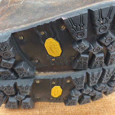 Vibram - Women's Leather Hiking Boots - MSRP $: Brown/Red/Black-unisex-W6