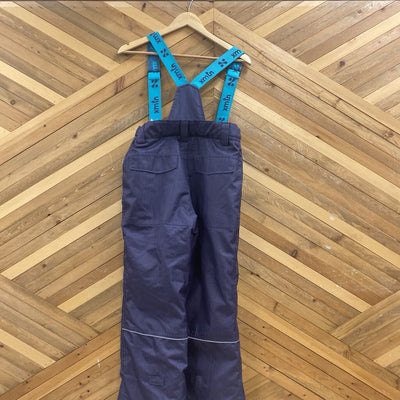 XMTN - Children's Bibbed Snowpants : Grey/Blue-children-14Y