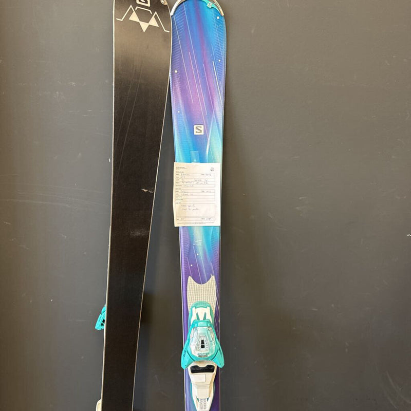 Salomon Iris Downhill Skis with Salomon Lithium 10 Bindings MSRP $800 : Blue--161