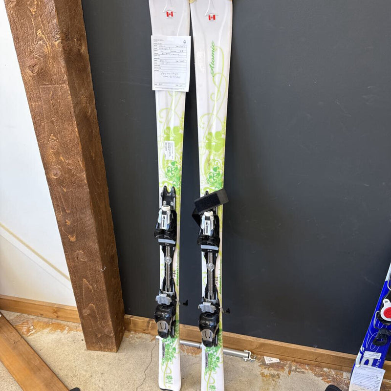 Atomic Balanze 3:1 Downhill Skis with Bindings MSRP $800: White/Green--141